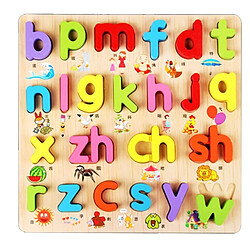 Wewoo Jeu d'éveil Bébé Enfants Puzzles En Bois Jouets Éducatifs Jigsaw Conseil Puzzle Cognitive Plaque