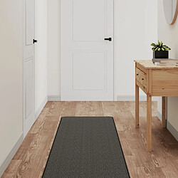 vidaXL Tapis de couloir aspect sisal anthracite 50x250 cm