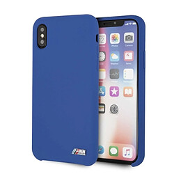 etui coque dur bmw bmhcpxmsilsur iphone x /xs niebieski/bleu silicone m collection