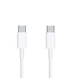 Riffi CP USB-C vers USB-C PD 96W 5A Charge ultra rapide pour ordinateur portable MacBook Smartphone 2m Câble Blanc