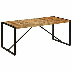 Maison Chic Table de salle à manger,Table à dîner Bois de manguier brut 180 cm -GKD60872