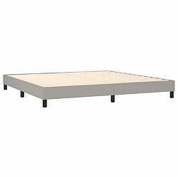 Acheter Sommier à lattes,Cadre à lattes de lit pour Adulte Gris clair 200x200 cm Tissu -MN29263