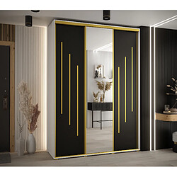 Abiks Meble Armoire DAVOS 9 À Portes Coulissantes 235,2/170/60 3 Portes