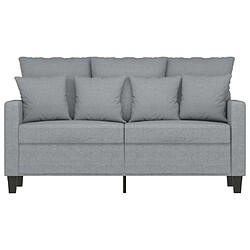 Avis Maison Chic Canapé à 2 places,Sofa de Salon,Canapé droit Gris clair 120 cm Tissu -GKD773230