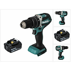 Makita DHP 484 T1 Perceuse-visseuse à percussion sans fil 18 V 54 Nm brushless + 1x Batterie 5,0 Ah - sans chargeur