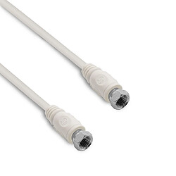 Metronic Câble TV satellite coaxial fiches F mâle/mâle 2 m