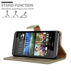 Acheter Cadorabo Coque HTC Desire 820 Etui en Marron