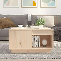 Avis Maison Chic Table basse,Table Console Table d'appoint, Table pour salon 60x61x32,5 cm Bois massif de pin -MN15292