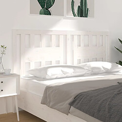 Avis Maison Chic Tête de lit moderne pour chambre - Décoration de lit Blanc 141x4x100 cm Bois massif de pin -MN58995