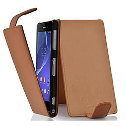 Cadorabo Coque Sony Xperia Z2 Etui en Marron