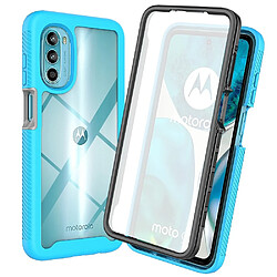 Coque en TPU 3 en 1 pour votre Motorola Moto G52 4G - bleu clair