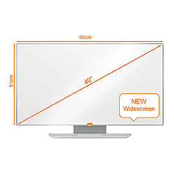 Tableau blanc laqué Nano Clean TM - 51 x 90 cm - Nobo pas cher