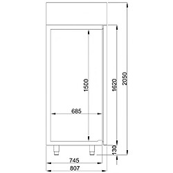 Armoire Positive Professionnelle Inox 1400 litres - Energy Line - Combisteel