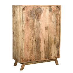 Avis Aubry Gaspard Commode en manguier et métal Zouma 90 x 40 x 125 cm.