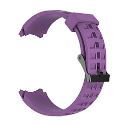 Wewoo Bracelet pour montre connectée Dragonne de remplacement en silicone SUUNTO Terra Violet