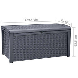 Keter Coffre de rangement de jardin Borneo 416 L pas cher