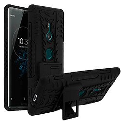 Avizar Coque Xperia XZ3 Plus Antichocs Silicone+Polycarbonate Support intégré