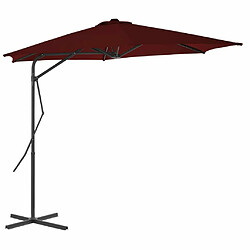 Maison Chic Parasol Jardin | Parasol d'extérieur avec mat en acier Rouge bordeaux 300x230 cm - GKD34425