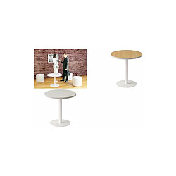 PAPERFLOW Table d'appoint easyDesk, diamètre: 600 mm, blanc ()