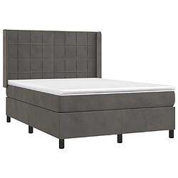 Acheter Sommier à lattes,Cadre à lattes de lit pour Adulte matelas et LED Gris foncé 140x200 cm -MN86780