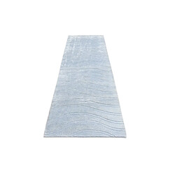 Vidal Tapis de couloir en laine 297x81 bleu Darya pas cher