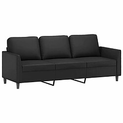 Acheter Maison Chic Ensemble de canapés 2 pcs avec coussins, Canapé droit Sofa pour Salon Noir Similicuir -GKD150031