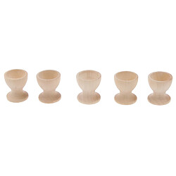 5pcs Support Plateau Porte Oeuf de Pâques en Bois Jouets Enfants Décoration De La Maison