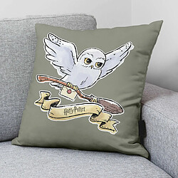 Housse de coussin Harry Potter Hedwig Gris 50 x 50 cm