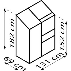 Avis Vitavia Serre de jardin en polycarbonate 4 mm et aluminium anodisé avec embase Ida 66.8 x 130.6 x 182.30 cm.