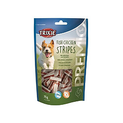 TRIXIE Stripes Premio au poulet et colin - Pour chien - 75g