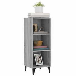 Avis vidaXL Buffet sonoma gris 34,5x32,5x90 cm bois d'ingénierie