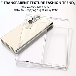 Htdmobiles Coque pour Samsung Galaxy Z Fold 6 5G - housse etui rigide 360 integrale avant et arriere - TRANSPARENT