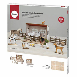 Acheter Rayher Kit Décor 3D Ferme en bois FSC 45 pièces