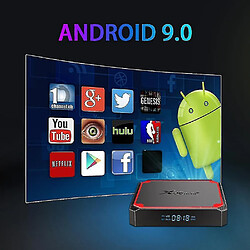 Universal X96mini + TV Box Android 9.0 Quad Core 2 Go RAM 16 Go ROM Set Décodeur Double Band WiFi Smart TV Décodeur 4K pas cher