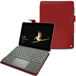 Housse cuir Microsoft Surface Go - Seconde peau - Tomate ( Pantone #a61715 ) - NOREVE