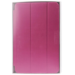 Wewoo Smart Case en cuir traité naturellement à 3 plis avec fonction veille / réveil et support pour iPad mini / mini 2 rétine (magenta) pas cher