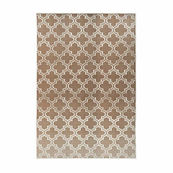 Paris Prix Tapis Vintage Fait Main Monroe I Taupe 81 x 150 cm