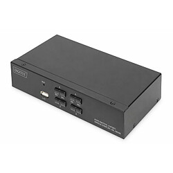 Digitus DS-12880 4+1 ports Commutateur KVM HDMI télécommande, clavier 3840 x 2160 pixels