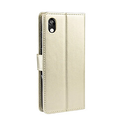 Avis Wewoo Housse Coque Étui en cuir à rabat horizontal rétro Crazy Horse Texture pour Huawei Y5 2019avec support et fentes cartes et cadre photo or