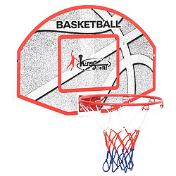 vidaXL Ensemble de panneau de basket mural 5 pcs 66x44,5 cm