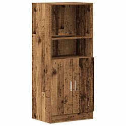 vidaXL Armoire de cuisine vieux bois 57x41,5x131,5 cm bois ingénierie