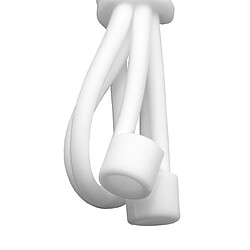 vhbw Sangle Anti-Perte compatible avec Apple AirPods écouteurs sans fil - silicone, 55cm, blanc