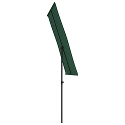 Avis Helloshop26 Parasol mobilier de jardin d'extérieur avec mât en aluminium 180 x 130 cm vert 02_0008216