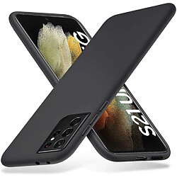 Coque Silicone Noir + 2 Verres Trempes Pour Samsung Galaxy S21 Ultra 5G Little Boutik®