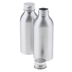 Avis 2pcs bouteille en aluminium vide bouteille distributeur distributeur de stockage cosmétique 120ml