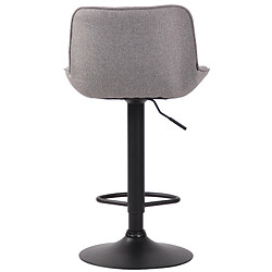 Non Tabouret de bar Lentini tissu noir pas cher