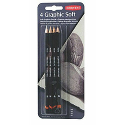 4 crayons esquisse doux DERWENT Graphic Soft