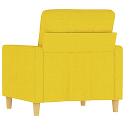 Maison Chic Fauteuil relax,Chaise pour salon Jaune clair 60 cm Tissu -MN62918 pas cher