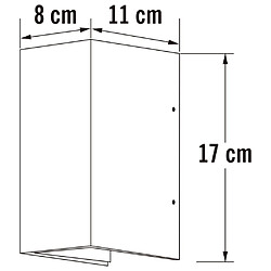 KONSTSMIDE Applique à LED Cremona 2x3W 11x8x17 cm pas cher