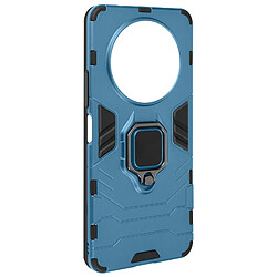 Avizar Coque pour Xiaomi Redmi A3 Anneau Support Bi-matière Antichoc Bleu Clair